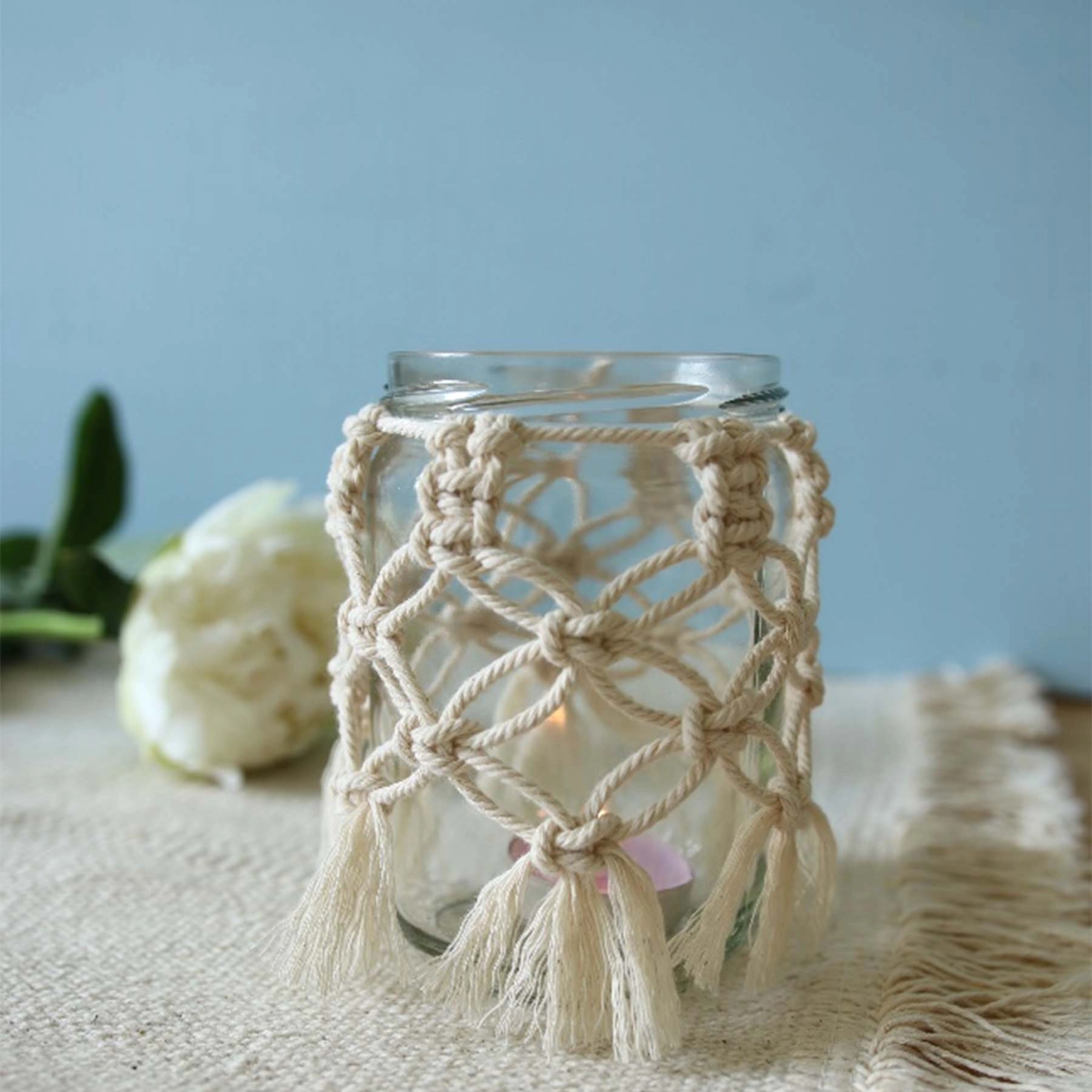 Macramé lantaarn instructies